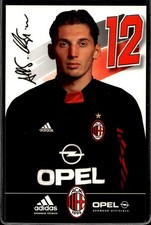 cartolina postcard Calcio Milan con Autografo sponsor ADIDAS Abbiati