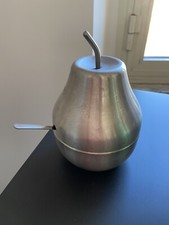 Zuccheriera Formaggiera Pera Acciaio Inox 18/10 modernariato anni 70/80 Morinox