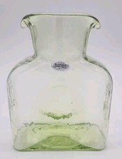 Blenko Edizione Limitata FIRMATA Wormwood 384 Borraccia, Brocca Doppio Beccuccio