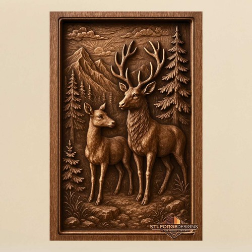 Deer and doe - deer,