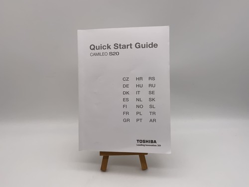 Toshiba camileo s20 manuale - s20, di