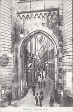 am390 cartolina genova citta' porta del vacca