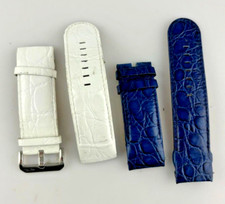 Lotto 2 Cinturini Orologio Chronotech Uomo 28mm Pelle Fibbia Leggi Descrizione