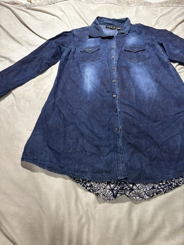 Lola denium shirt button - lola,