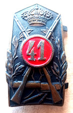 FREGIO MILITARE PER ELMETTO ADRIAN M 15-16  41 REGGIMENTO FANTERIA PRIMA GUERRA