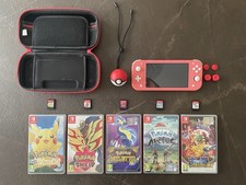 Nintendo switch Lite Corallo + 5 Giochi Pokémon + Poké Ball Plus + Custodia