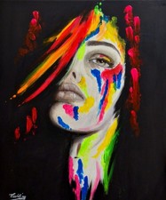 Dipinto a mano - Donna -