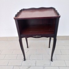 comodino aperto i  stile luigi xv in legno di mogano Epoca anni 60