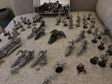 Lotto lavoro esercito warhammer 40K drukhari dark eldar vecchio anni 80 3° edizione enorme lotto