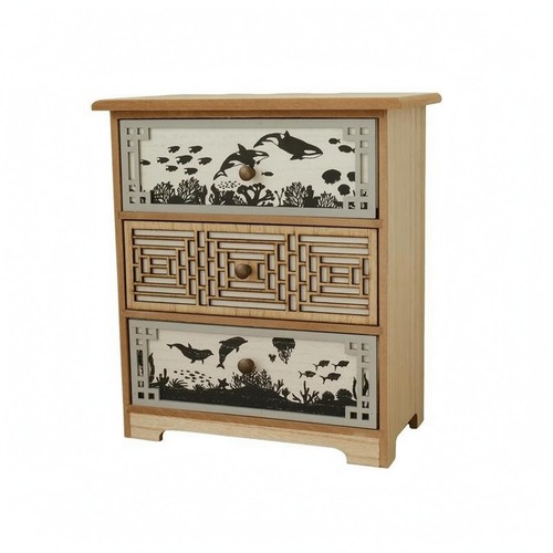 Cassettiera legno vintage - legno,