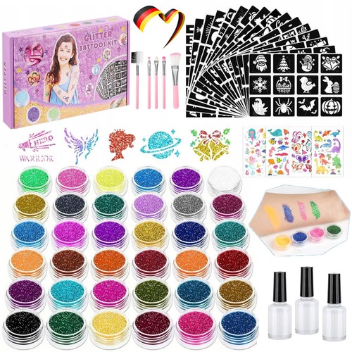 Set tatuaggi glitter bambini