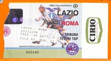 C0750 - Vecchio BIGLIETTO PARTITA CALCIO - LAZIO VS ROMA