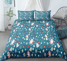 Set Copripiumino Trapuntino Albero di Natale Singolo King Matrimoniale Super King