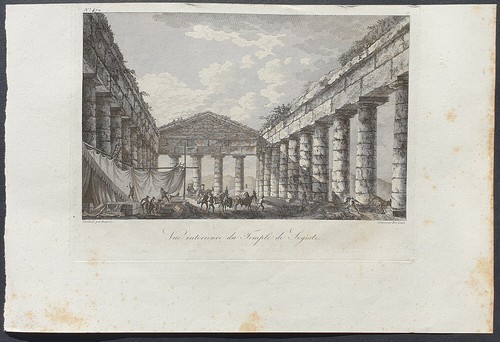 Stampa antica tempio segesta