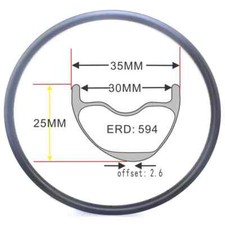 Cerchi in carbonio 29er MTB