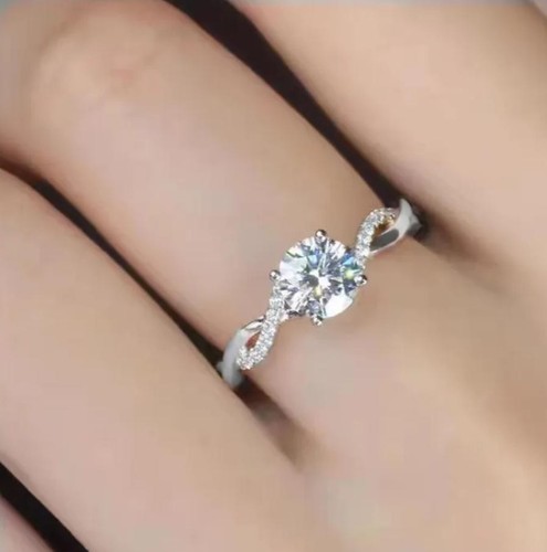 Anello mosan con diamanti - con,