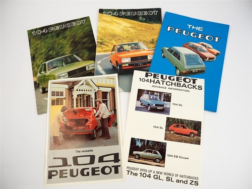 Peugeot 104 range 5x - gl, sl