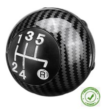 Pomello Leva Cambio Impugnatura Manopola per FIAT 500 C Abarth 5 Marce Carbonio