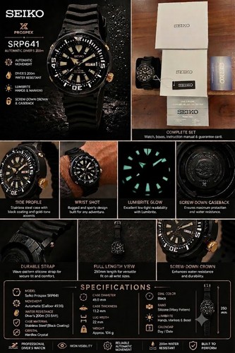 Seiko prospex srp641 baby tuna - seiko,