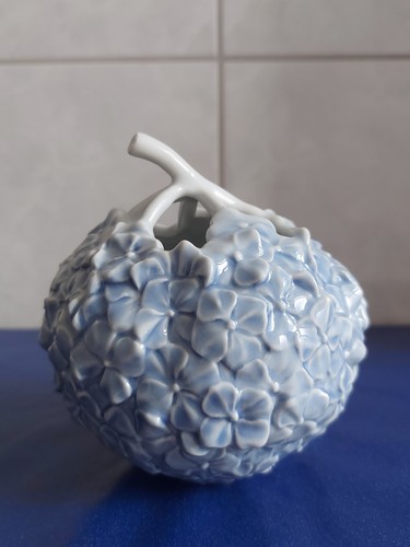 Vaso scultura ortensia royal - scultura,