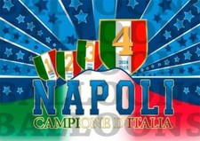 Cialda NAPOLI CAMPIONI 4 Decorazione Torta Ostia Zucchero Fibra Vegetale