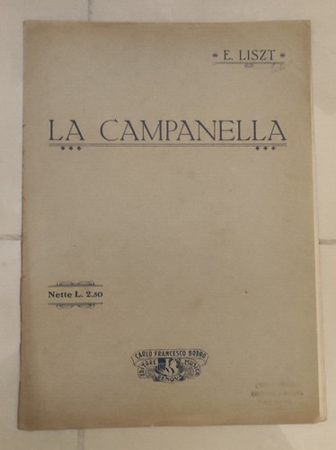 Spartito musicale liszt - musicale, la