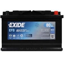 EL800 Exide Batteria EFB 80 Ah Auto Start Stop 720A Spunto