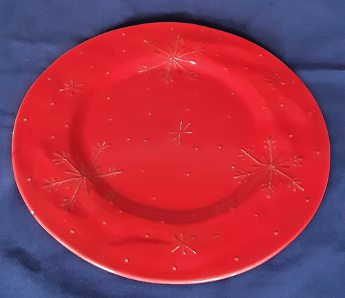 Piatto grande natalizio rosso - piatto,