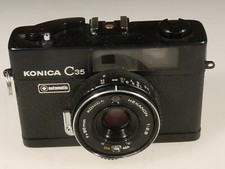 PRL) KONICA C35 HEXANON 1:2.8 f 38 mm LENS FOTOCAMERA FOTORIPARATORE COLLEZIONE 