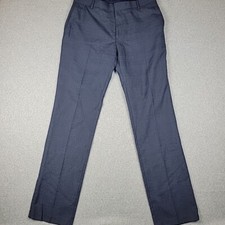 Pantalone uomo Banana Republic sartoriale slim fit 34x34 blu check piatto davanti