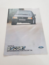 BROCHURE DEPLIANT TUTTE LE FORD ESCORT 1984 EPOCA