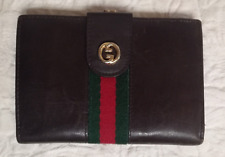 PORTAFOGLIO GUCCI ANNI 80 Pelle testa di moro borsello da donna  ( Vintage WEB )