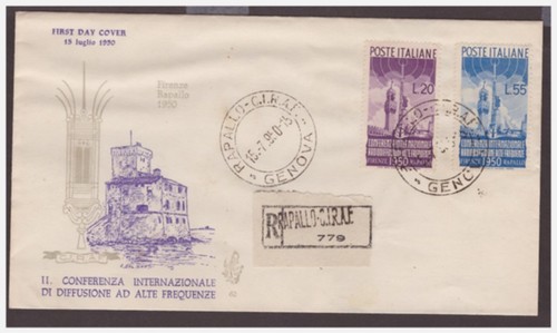 Fdc venetia club 1950 - fdc,