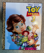 PIN TOY STORY 3 BONNIE ALIENS WOODY BUZZ 3" JUMBO FANTASY LITTLE GOLDEN BOOK NUOVO