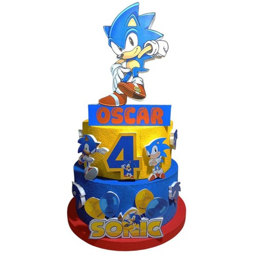 Torta scenografica sonic - torta, per