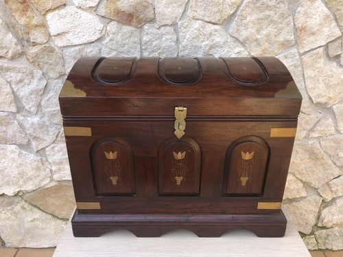 Baule scrigno vintage legno - vintage,