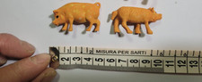 2 MAIALINI IN PLASTICA MAIALI PER PASTORI 7 10 CM PRESEPE S.GREGORIO ARMENO