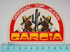 ADESIVO GARCIA ORIGINAL TOP JEANS denim sticker vintage Ponterosso Trieste