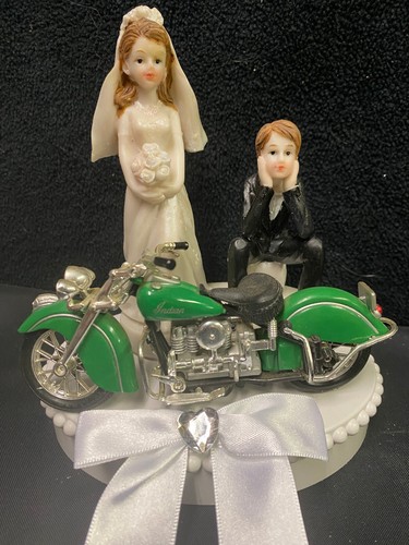 Topper torta matrimonio moto