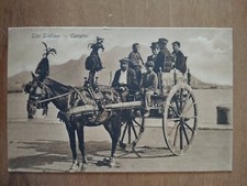 TAORMINA -MESSINA -TIPI SICILIANI -CARRETTO 1911 cartolina d'epoca
