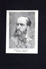 Nuovi Deputati 1882: Rinaldo Casati, deputato di Monza Incisione del 1882