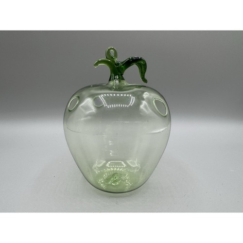Apple hand blown hanging - apple, hand-blown