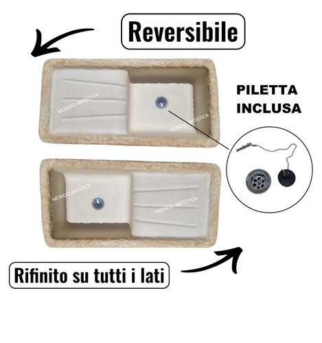 Lavandino lavabo con piano - lavabo,