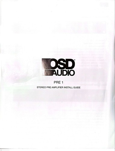 Osd audio pre high - pre-1,