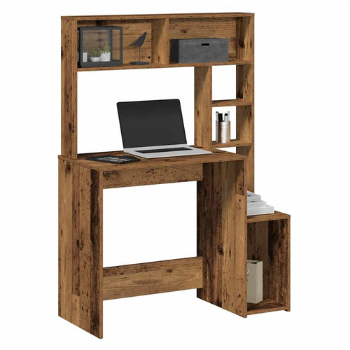 Scrivania con ripiani legno - ripiani,