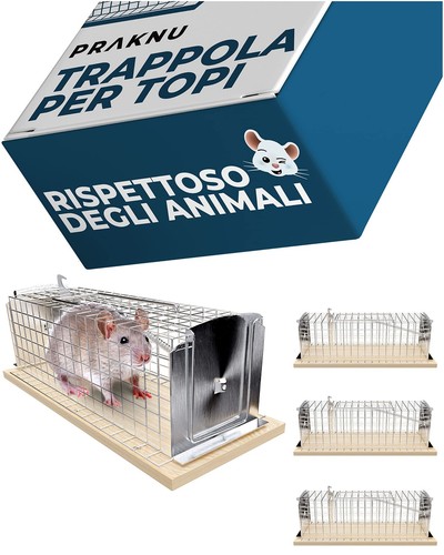 Trappola per topi vivi - per, pezzi