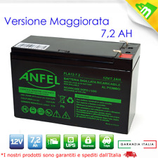 Batteria Ermetica Ricaricabile al Piombo 12V Volt 7AH 7,2AH 7,5AH UPS antifurto