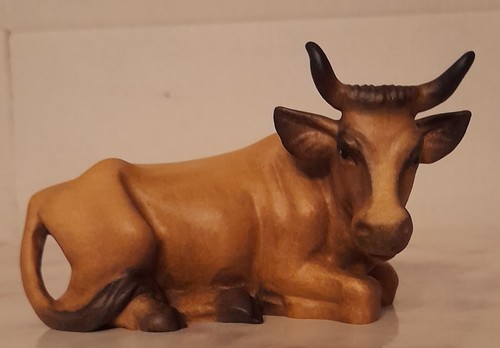 Mucca legno scolpito marca - mucca,