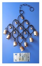 Pendente in metallo 9 ovali 16