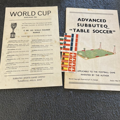 Volantino vintage subbuteo - volantino,